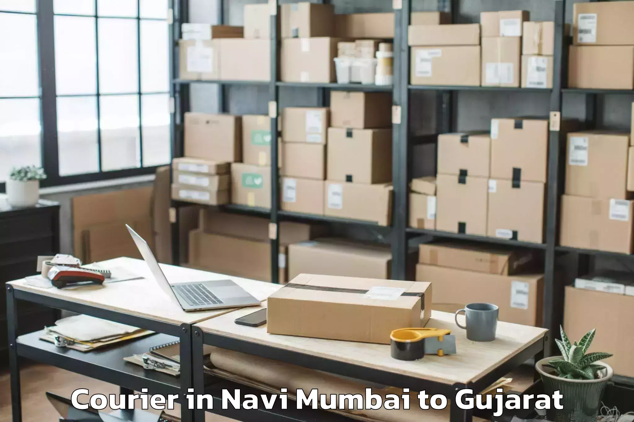 Navi Mumbai to Karjan Courier